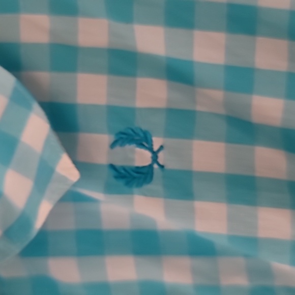 Fred Perry blue and white gingham button up dreas - Picture 4 of 5